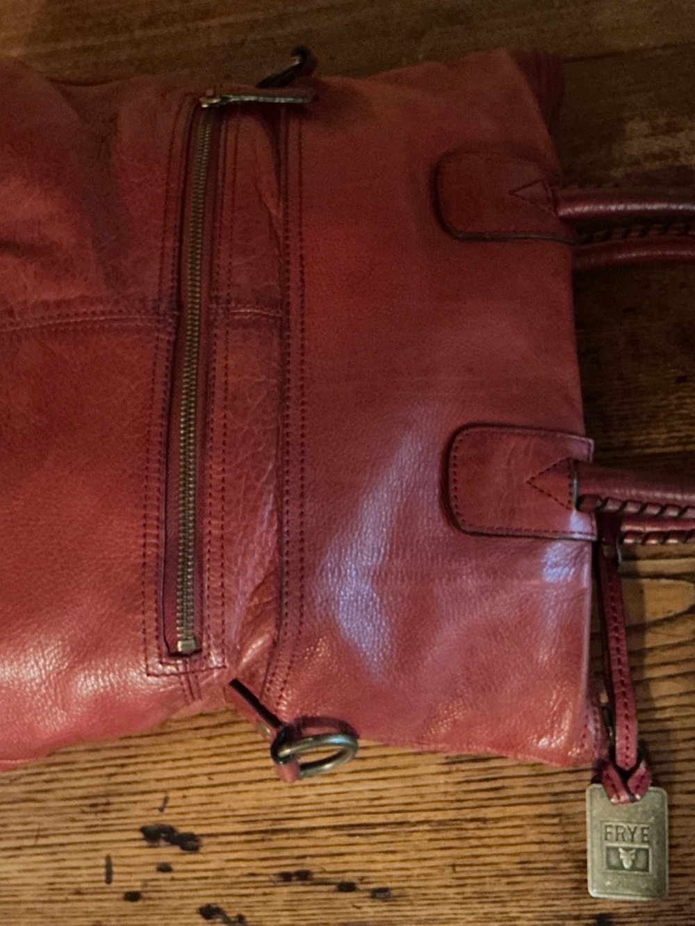 Frye Red Leather Crossbody - Picture 5 of 11